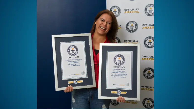 Guinness World Records honra a la estrella de la música latina Olga Tañón por su carrera llena de éxitos