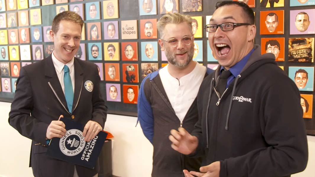 Largest God of War memorabilia collection certificate presentation