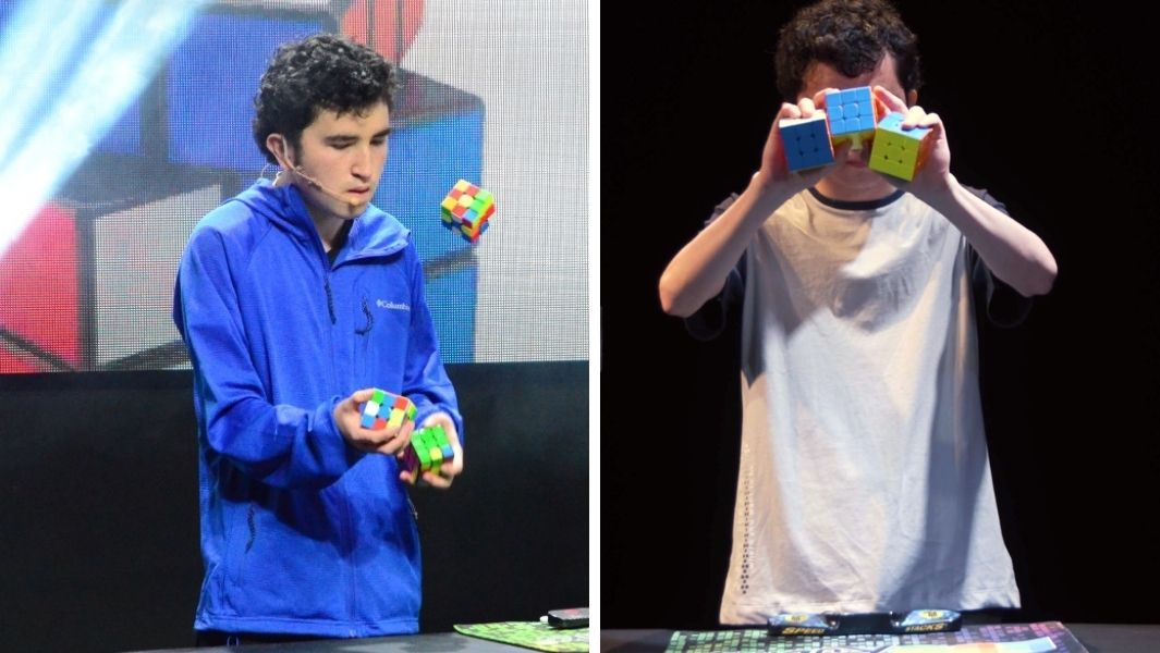 Angel Alvarado from Colombia rontating puzzels