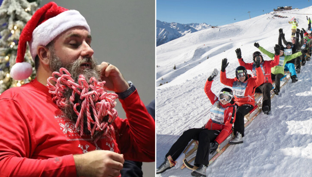 Beard and chain of sleds
