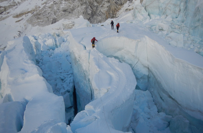 Escalando el monte Everest