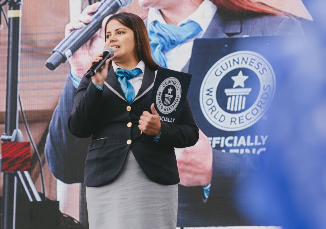 Guinness World Records Adjudicator Natalia Ramirez Colombia