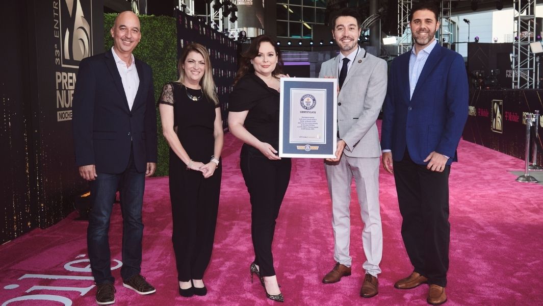 Premio Lo Nuestro Official Certificate Presentation